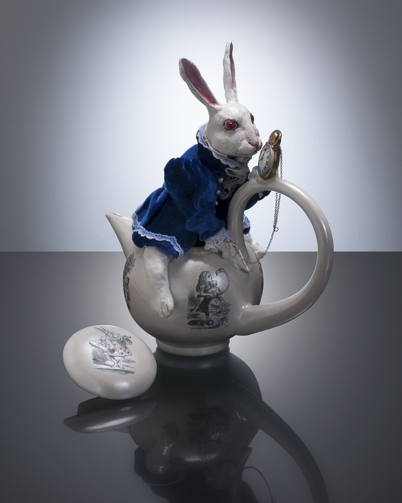 Hare Loom A Mixed Media Teapot Meryl Ruth